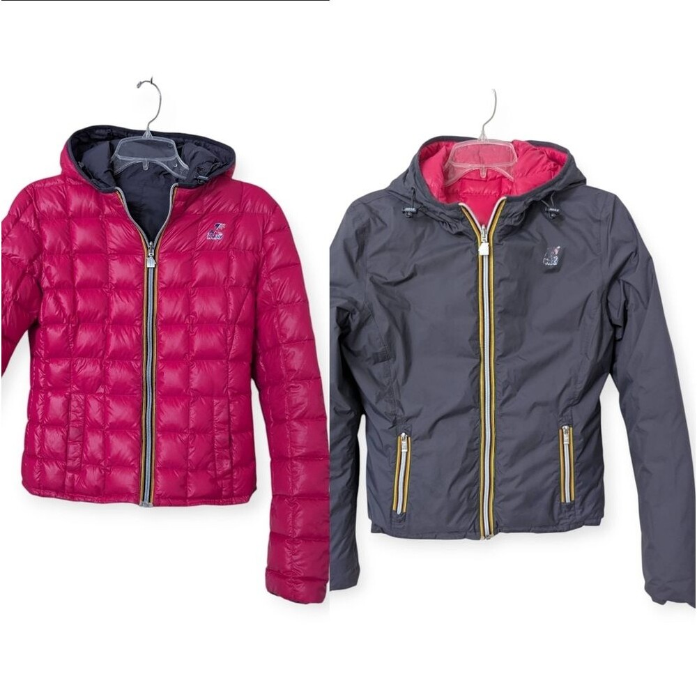 K-Way Reversible Hooded Down Jacket